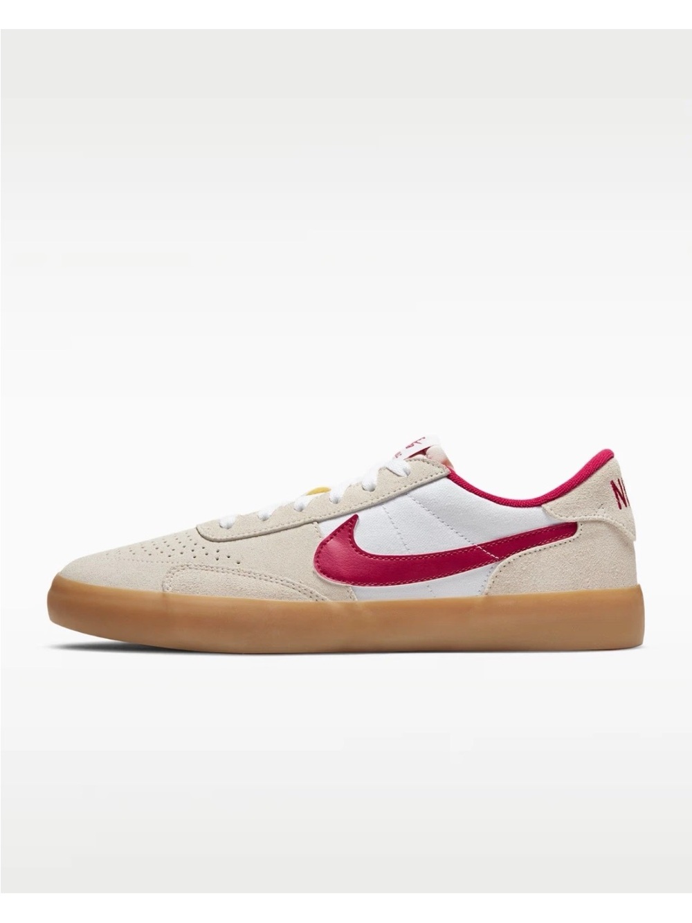 Size 11- Nike Heritage Vulc SB Summit White Cardinal Red Men’s Shoes CD5010 100